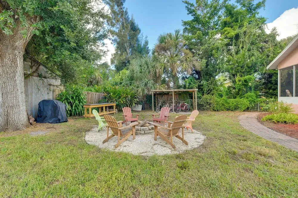 1 Mi to Nokomis Beach: Quiet Getaway w/ Fire Pit