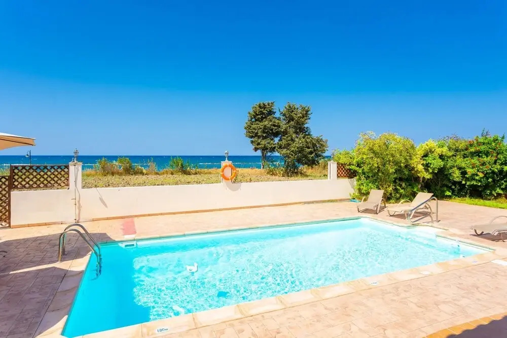 Achilles Beach Villa Large Private Pool Walk to Beach Sea Views A C Wifi Car Not Required - 2050