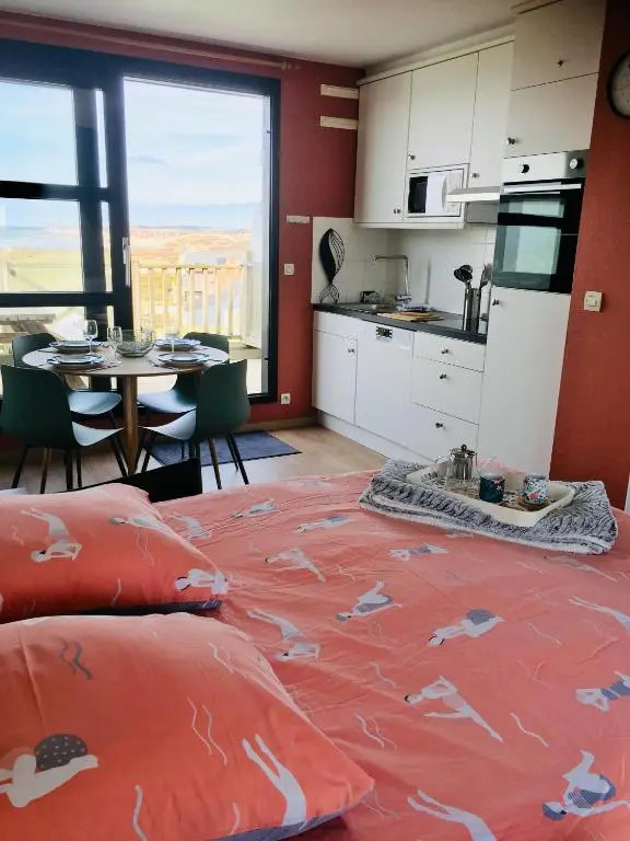 La mer vue d'en haut , duplex à la naturelle sur la côte d'opale