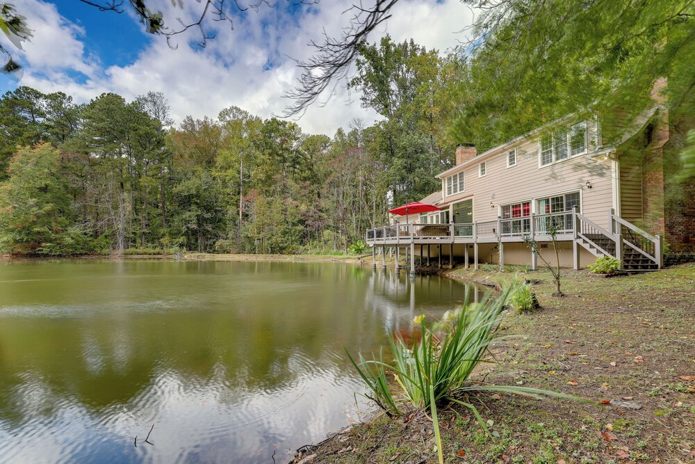 Lawrenceville Gem w/ Boat Dock on Private Lake!