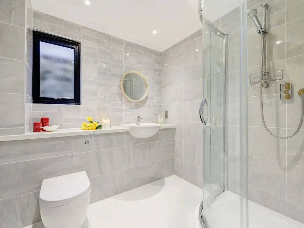With two Terraces Overlooking the Town of Hythe and the sea in the Distance