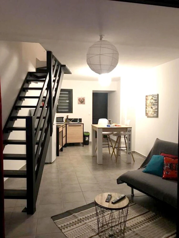 Apartment with One Bedroom in Saint-Leu, with Wonderful Sea View, Enclosed Garden And Wifi - 5 Km From the Beach