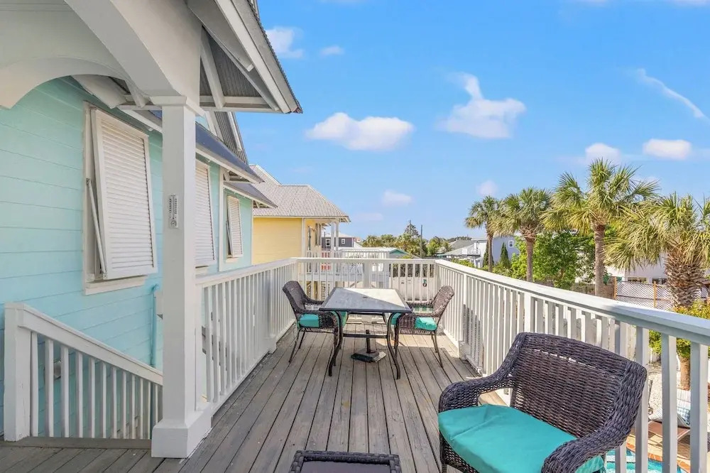 Seafoam Beautiful 3BR Home With Heated Private Pool - 4 Min Walk to Beach!