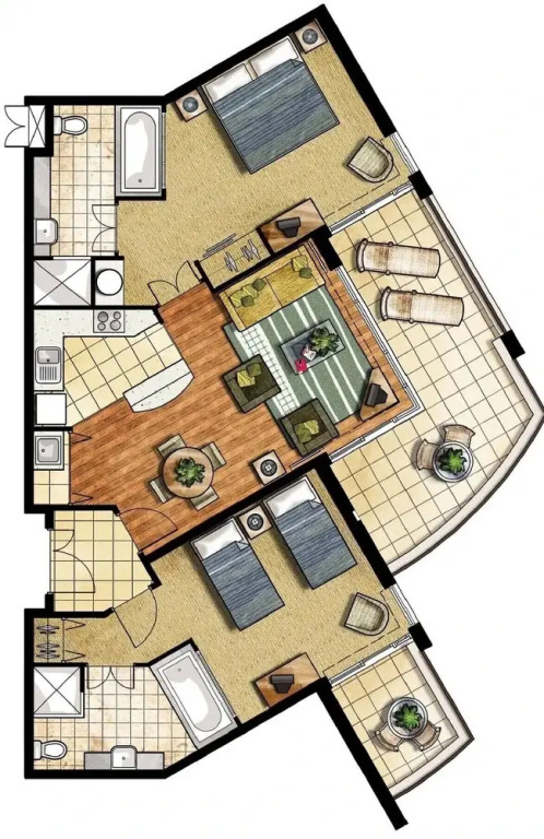 The Pool Resort Kingscliff - 2B Dual Key (6216/17) - Holiday Management Co.