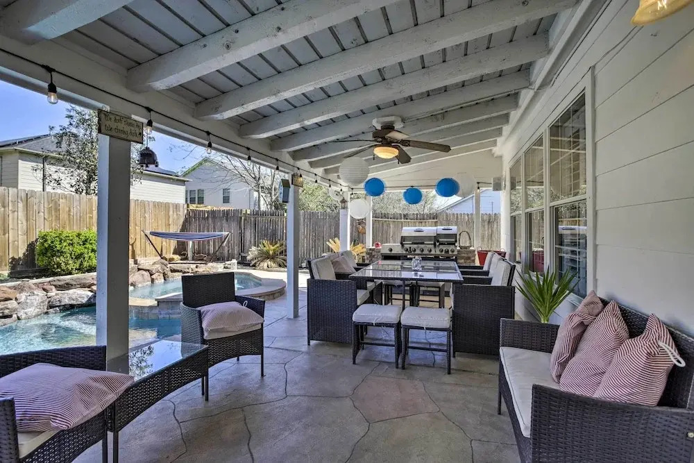 Luxe Home 30 Miles to Houston w/ Pool & Grill