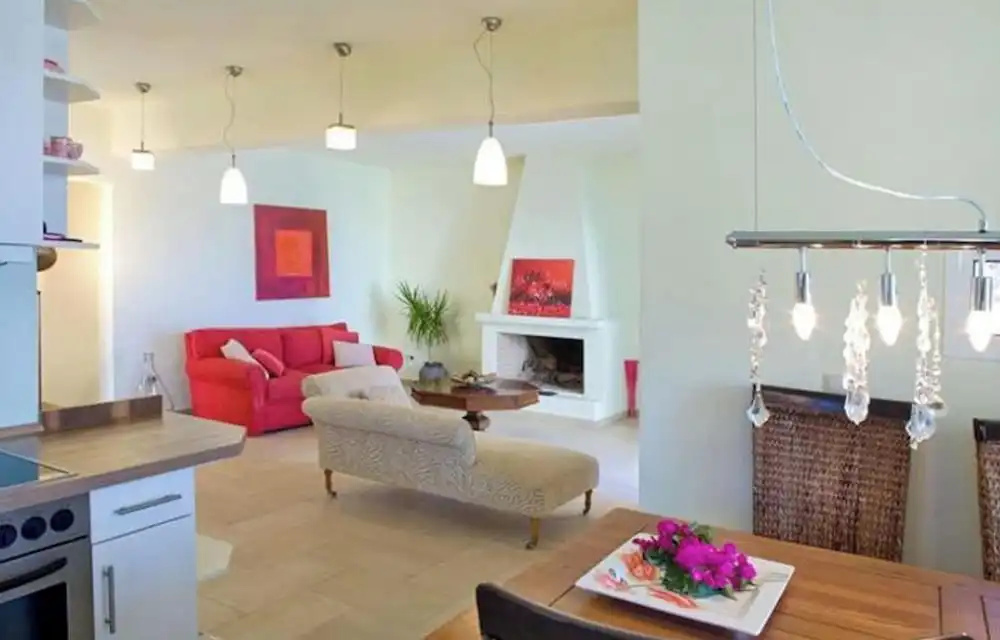 Villa Ares with private pool and a spectacular seaview 150m from the beach