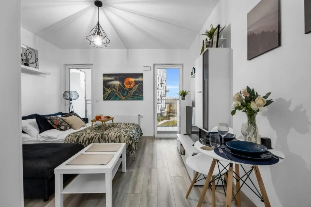 Targowa 10 studio for 4guest with balcony