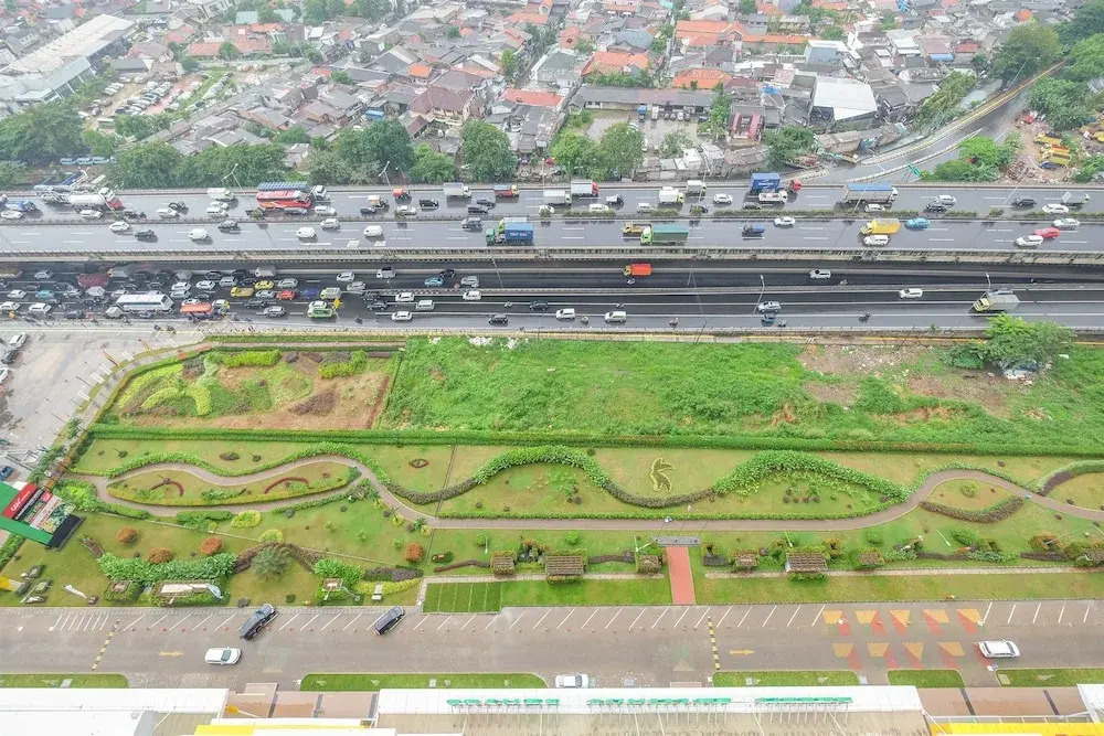 2BR Yotayori Home at Green Pramuka City Apartment By Travelio