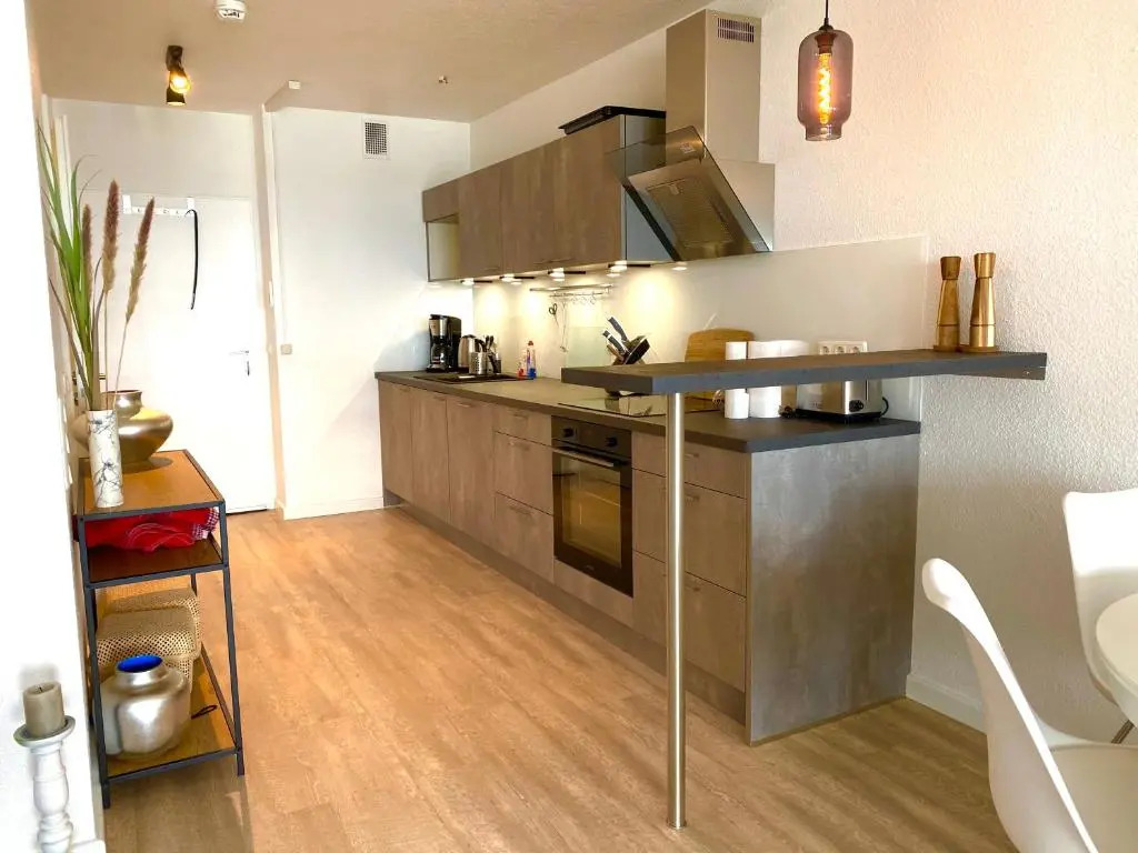 Studio-Apartment mit Panorama-Meerblick und direkter Strandlage in Scharbeutz