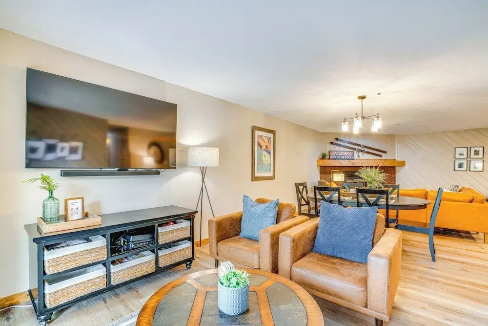 1 Block to Main St: Modern Breckenridge Condo!