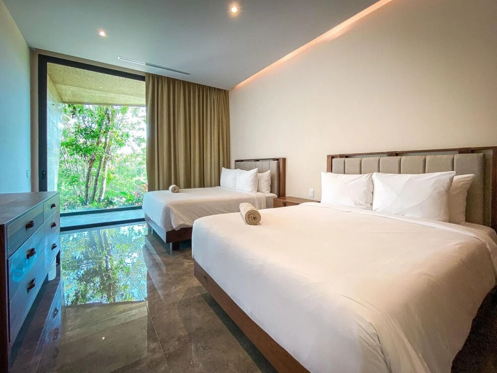 Spacious 2 Bedroom Apartment 10 min From Tulum Ruins Yoga Corner Gym Spa Access Free Shuttle to the Beach Club