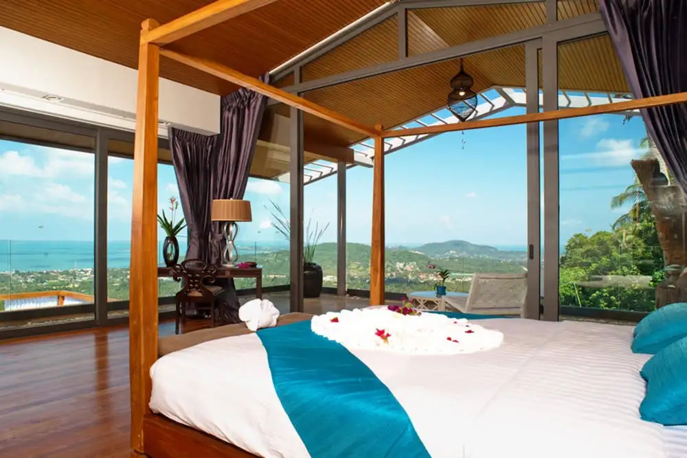 4 Bedroom Sea View Villa Blue overlooking Chaweng