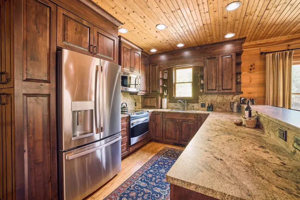 Romantic Penrose Cabin w/ Pond, Trails & Hot Tub