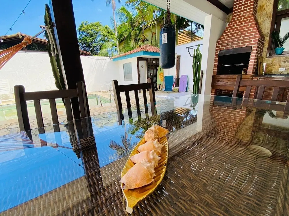 Maresias · Sua casa na praia com AC, churrasqueira e piscina