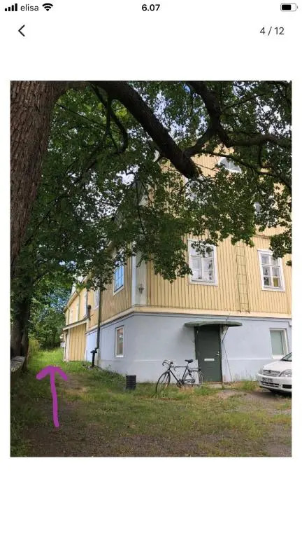 Puutaloyksiö 1 km Turun rautatieasemalta