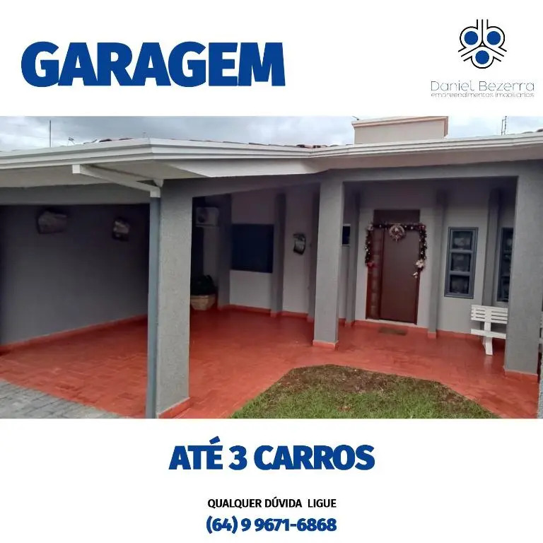 Casa com piscina, churrasqueira, 3 suítes com ar condicionado