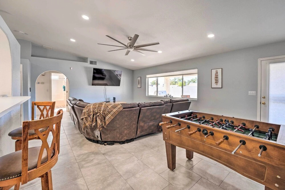 Patio + Fire Pit: Central Home in Lake Havasu City