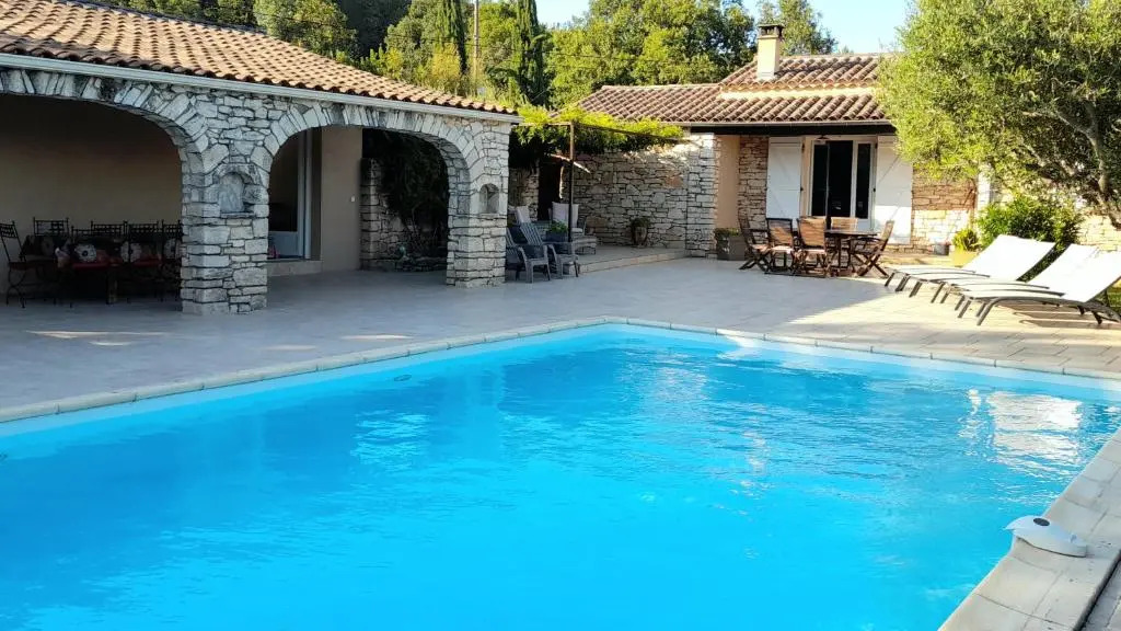 Villa LOpaline Ardèche 10 pers Piscine privée Chauffée Animaux admis Wifi