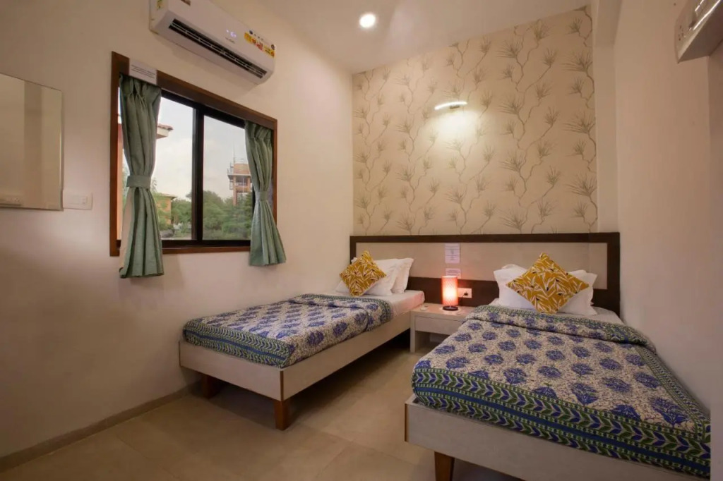 SaffronStays Dhyana - 3BR pet-friendly pool villa with Wi-Fi, indoor games and riverside trails in Wadas gated estate