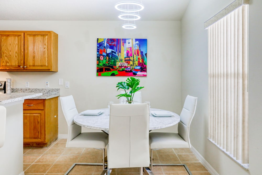 Stylish Retreat With a Private, Heated Pool, Central AC, & Garage Game Room