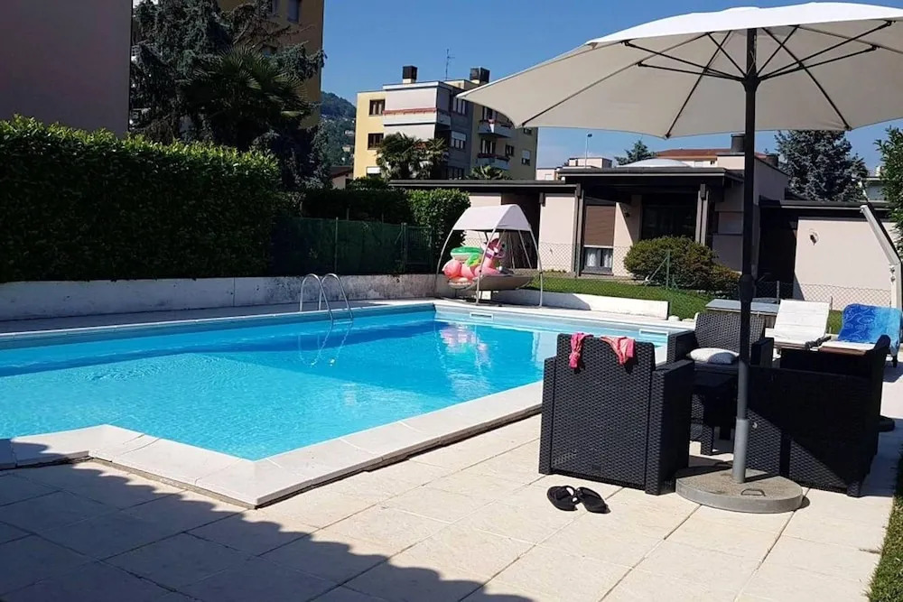 Villa With one Bedroom in Caslano, With Wonderful Mountain View, Pool
