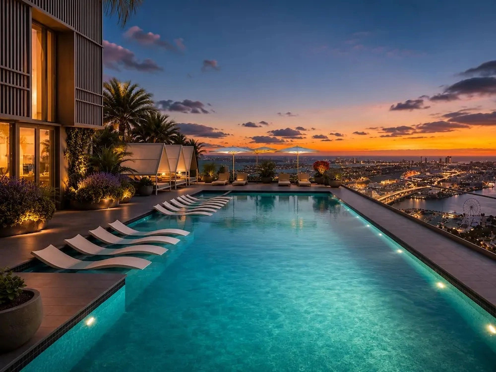 Sky Studio 34 Rooftop Pool Panoramic Views