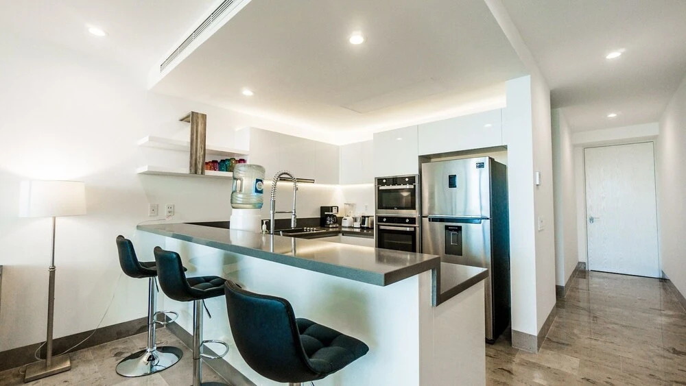 Contemporary Design Oceana 422 Playa del Carmen Condo by RedAwning