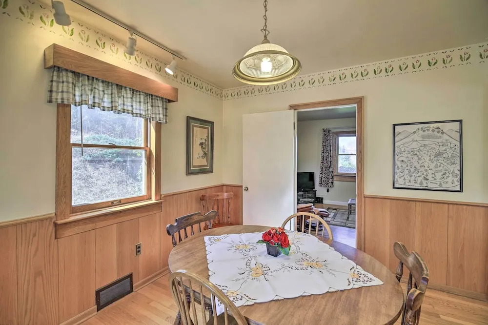 Quaint Creekside Home w/ Spacious Deck & Yard