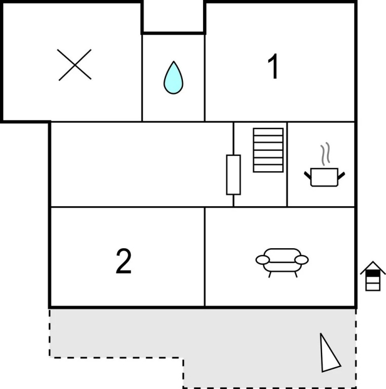 Awesome Apartment in Barbat na Rabu With 2 Bedrooms and Wifi