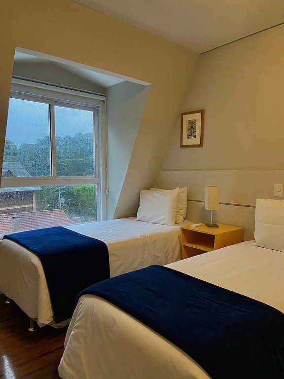 Flats Chateau Campos do Jordão em Capivari com lareira