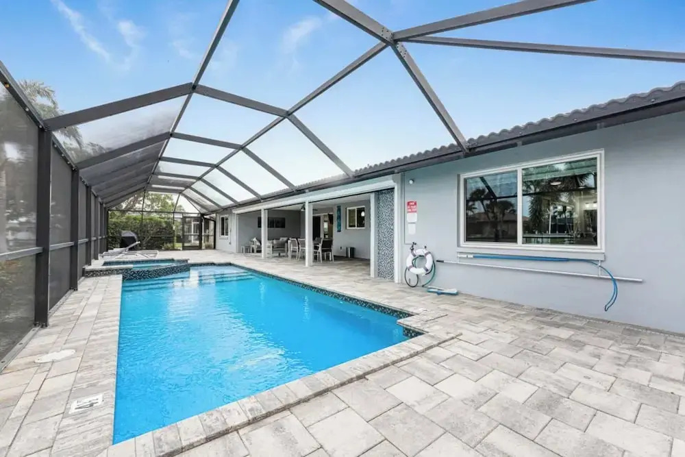 Tranquility Waterfront Villa Pool Dock
