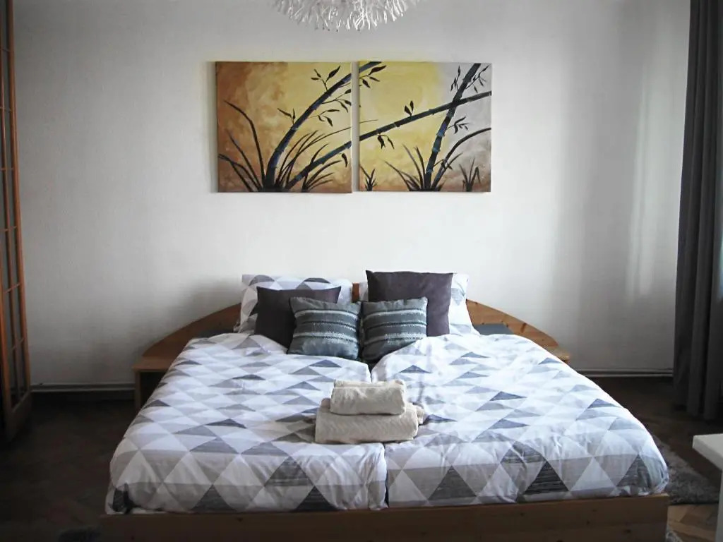 Danube view house with garden