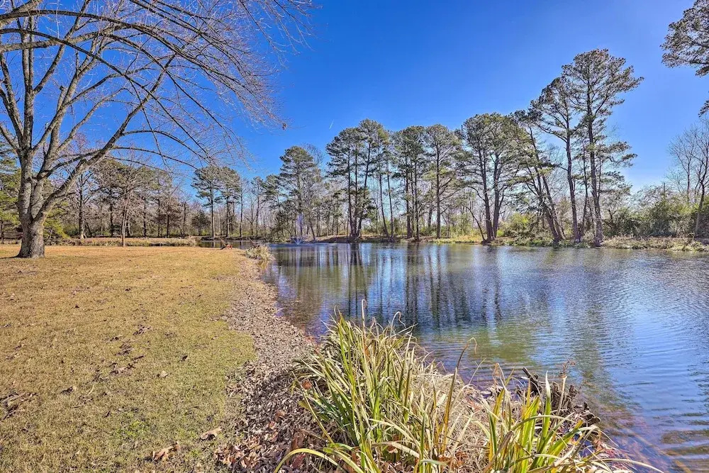 Private Pond + Patio: Expansive Escape in Rogers