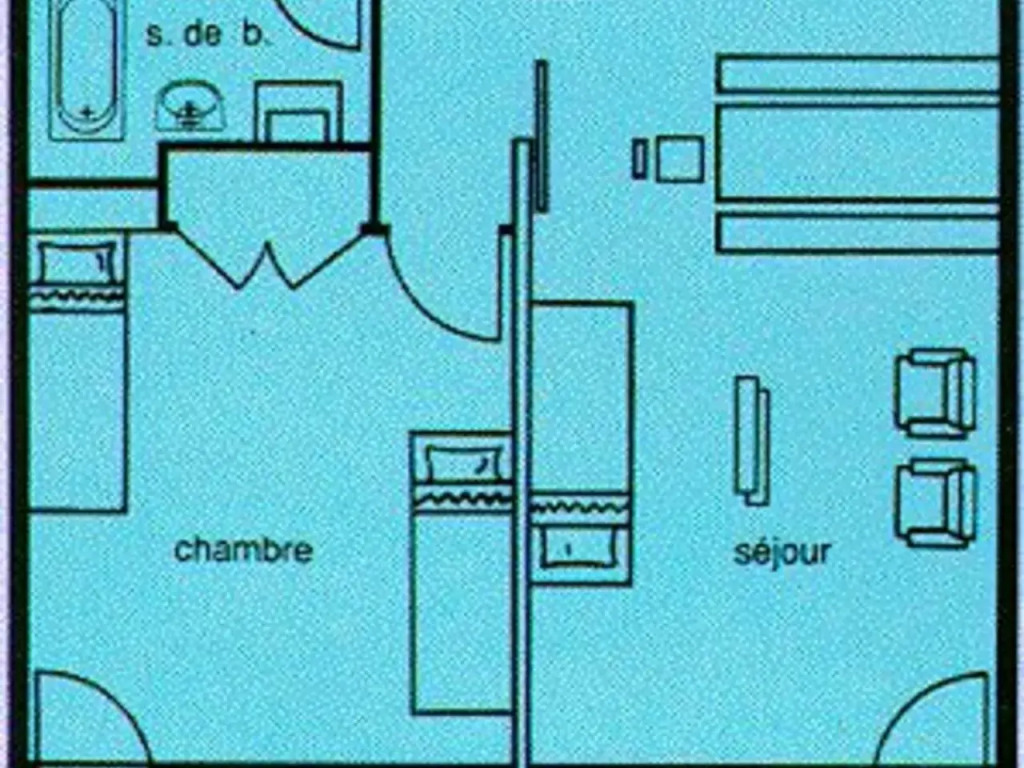 Studio Chamrousse, 1 pièce, 4 personnes - FR-1-340-160