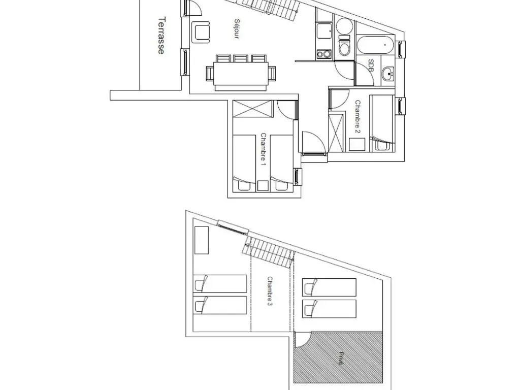 Appartement Les Menuires, 4 pièces, 8 personnes - FR-1-452-201
