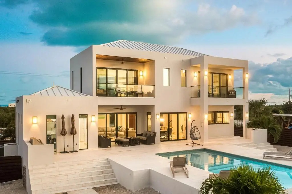 Gated Long Bay Villa Near Grace Bay with Pool