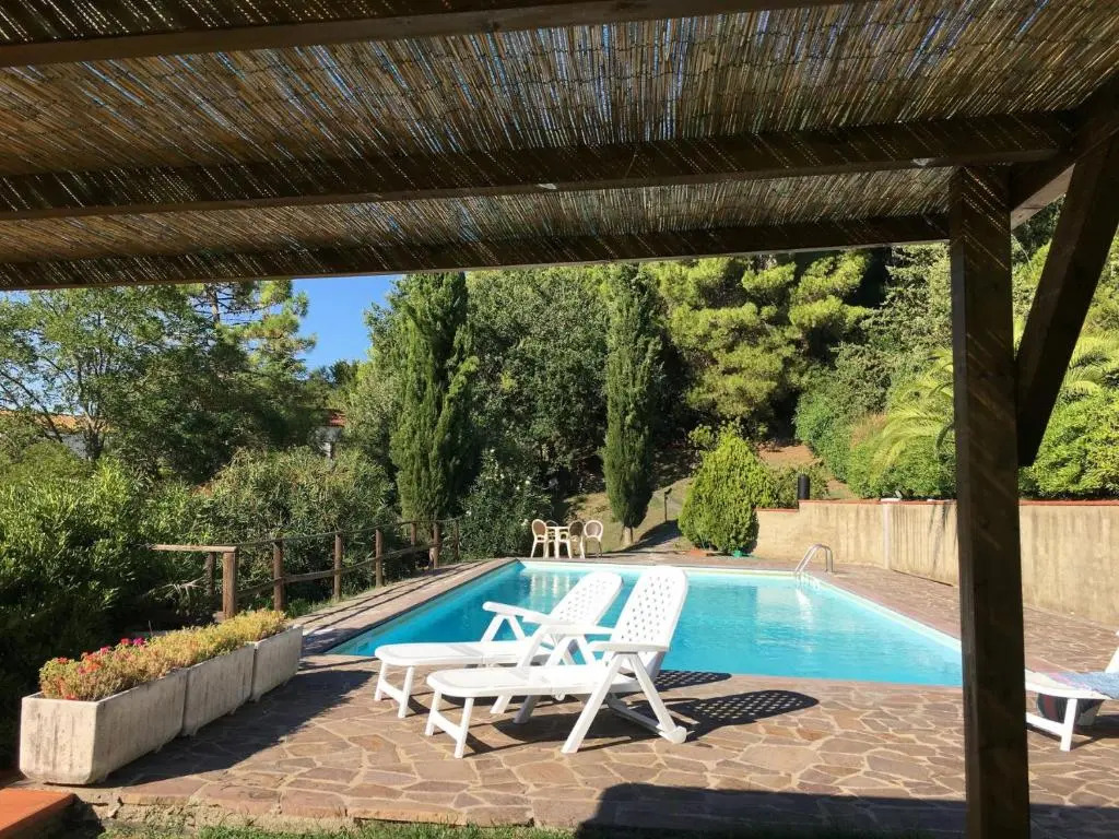 Casa Bianca Villa pool with sea view, fenced garden, barbecue by ToscanaTour
