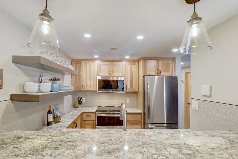 Peregrine Lodge-Remodeled Kitchen-Steps to Super Bee Lift - PG309 by RedAwning