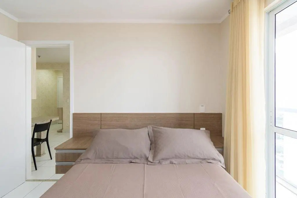 Apartamento de 1 quarto - Edifício Metropolitan Barcelona - JARDIM GOIAS - Wi-fi - Garagem - MB1307B
