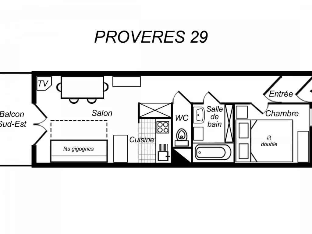 Appartement Méribel, 2 pièces, 4 personnes - FR-1-182-52