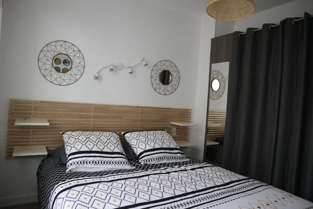 100m plage Appt 3ch 6pers avec fibre patio barbecue