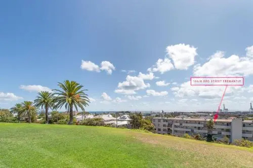 Studio 204 with harbour, ocean and sunset views from the balcony