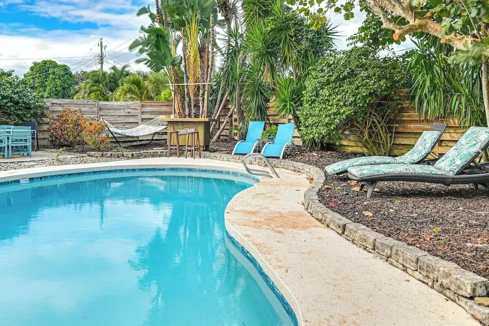 1/2 Mi to River! Poolside Escape on Merritt Island