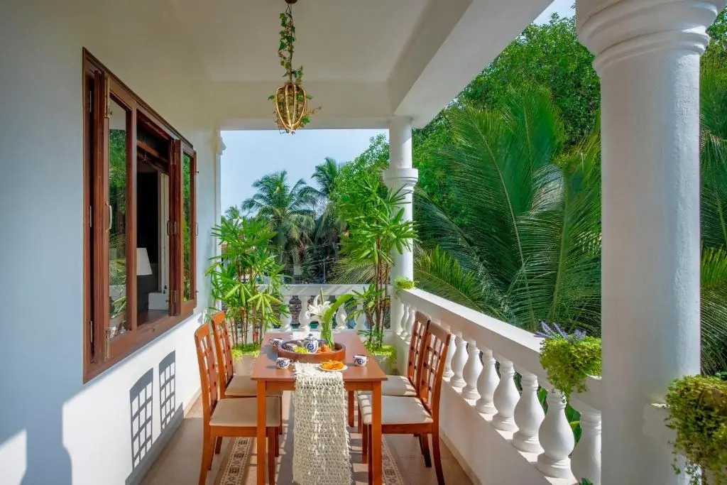 SaffronStays Sweet Mango - 4BR Goan Villa w Private Pool, Mango Garden, Bar Gazebo & Vibrant Interiors Near Beaches