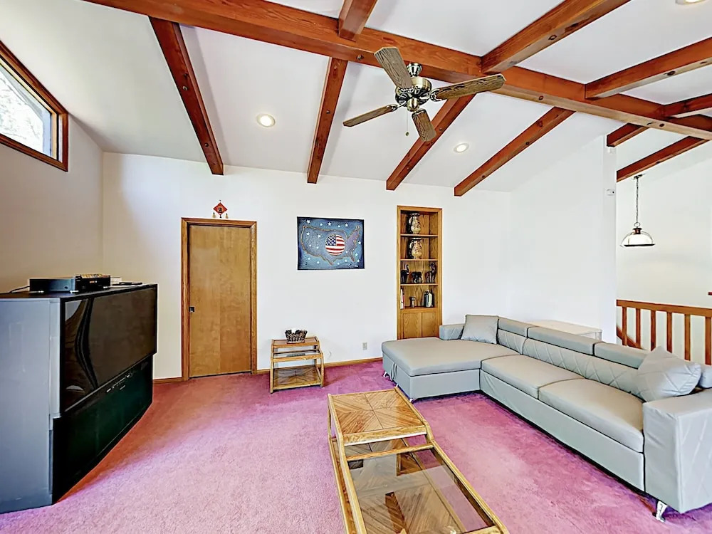 New Listing! Fireside Fun W/ Deck, Game Room & Bar 2 Bedroom Home