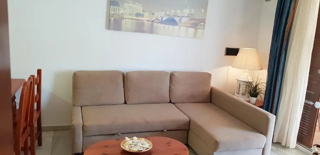 Two bedroom beachfront apartment No 3 with sea-view, heated pool, close to the sea