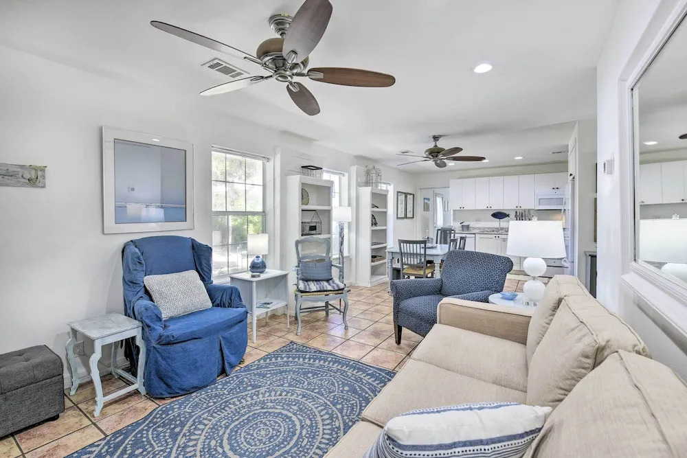 Emerald Coast Getaway with Yard - Steps to Beach!