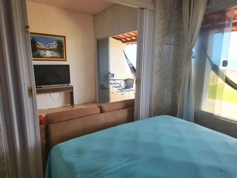 Casa P na Areia com Piscina e Ar em Morro Branco