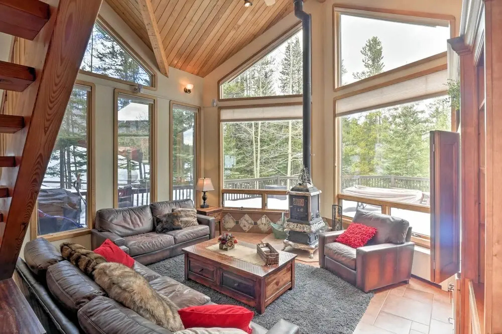 Snowshoe & Ski: Home w/ Mtn-view Deck in Breck!