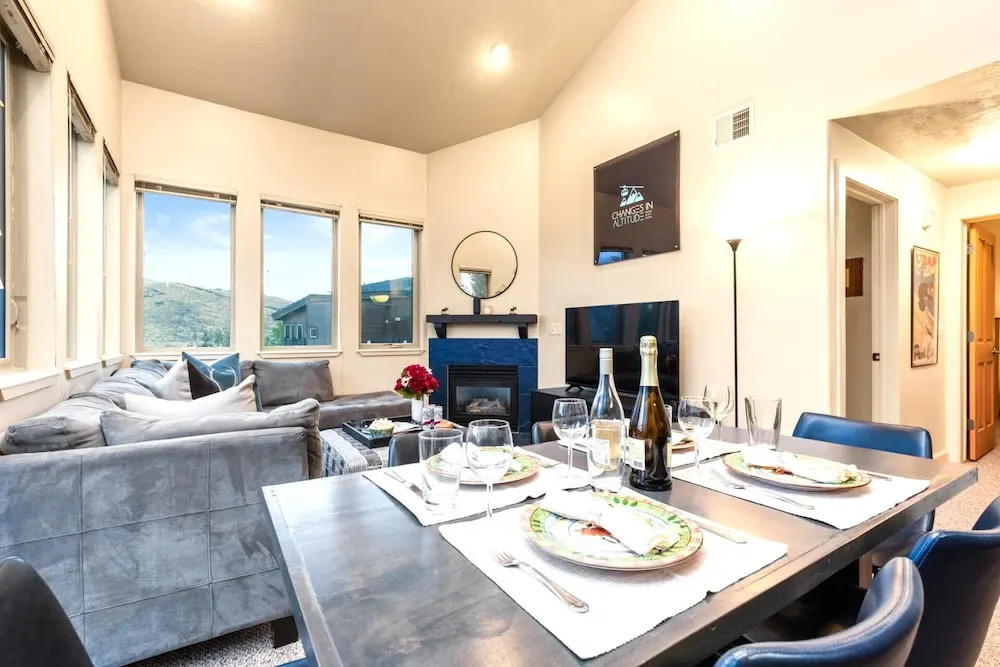 KBM Resorts Crestview Condos Spacious Condo Near Olympic Park With gas Fireplace, Year-round Pool, hot Tub, City Wide Shuttle Access. Cvc-308b